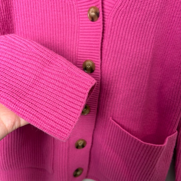 Ann Taylor Pink Ribbed Cardigan - Picture 5 of 9